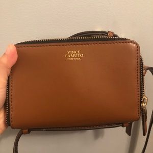 Brown wallet bag from Vince Camuto